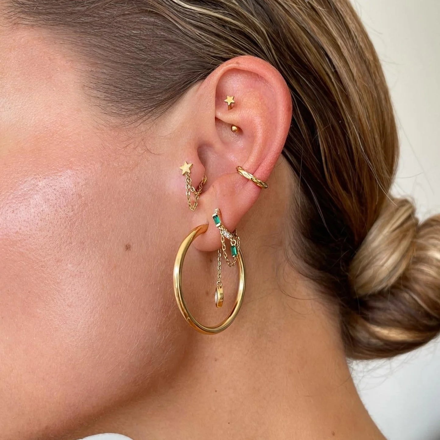 Pendientes con Cadena Suspendida